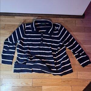 Ralph Lauren Dark Blue and White Polo Shirt